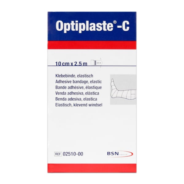 Optiplaste-C (ex-Elastoplast) 10 cm x 2,5 Meter Fleischfarbe: Stirnband elastische Baumwollklebe